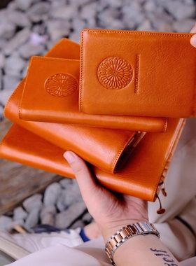 原创巴黎圣母院托斯卡纳植鞣皮活页A6A7narrow奇葩手帐真皮笔记本