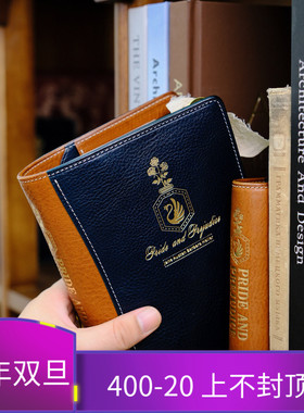 原创简奥斯汀文豪傲慢与偏见手帐真皮意大利MBOX进口牛皮A7A6手帐