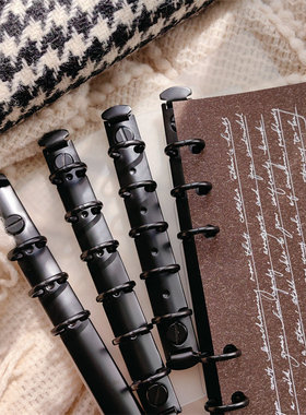 黑环活页插板A5A6A7M5A8A5SLIM奇葩插板pvc插板活页双环工具配件