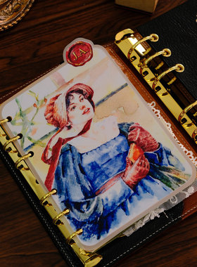 简奥斯汀水彩活页分隔页分隔页 A5A6A7奇葩A5S手工塑封分隔页索引