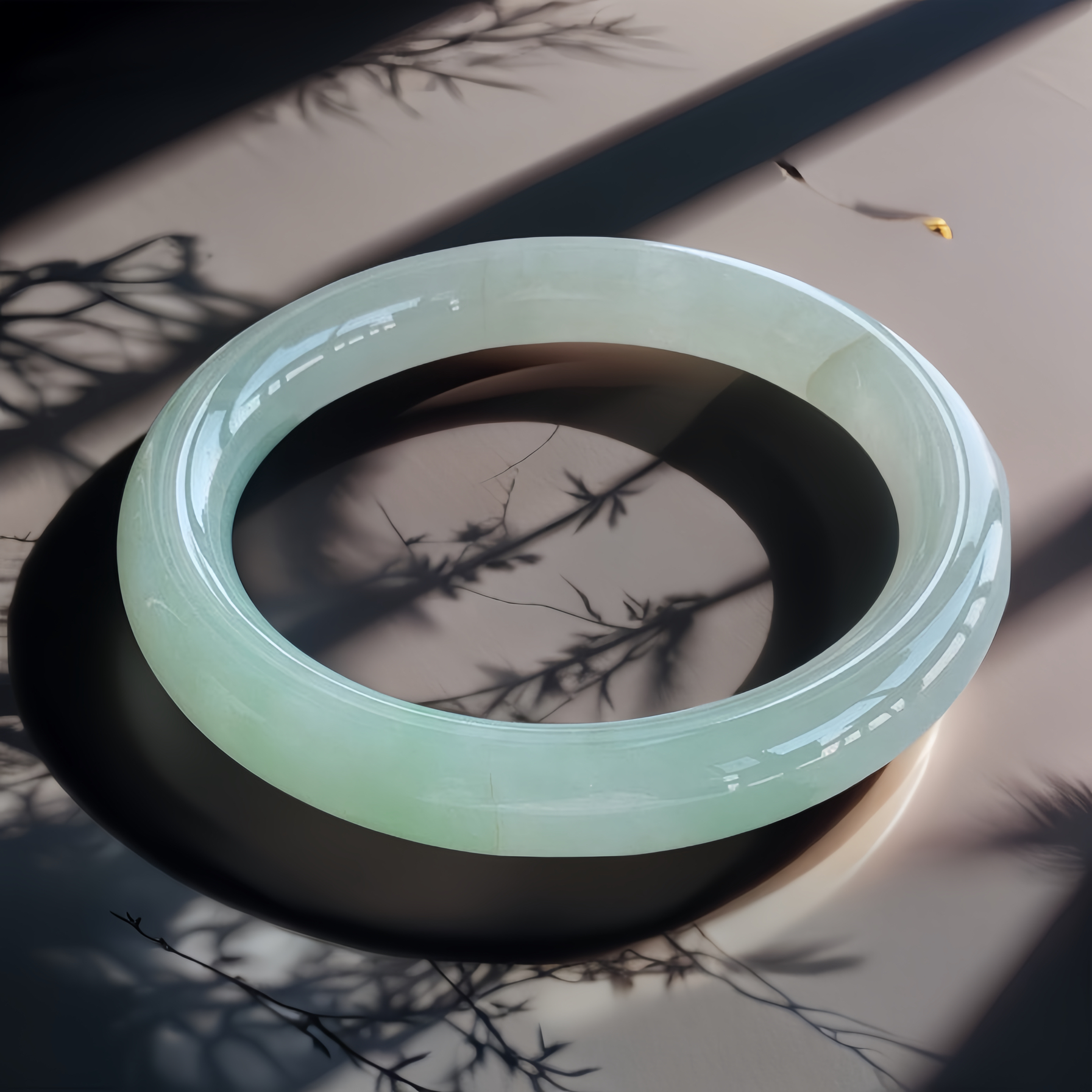 果绿翡翠手镯56圈yro缅甸老坑玉镯子女款天然a货正品美人镯送女友