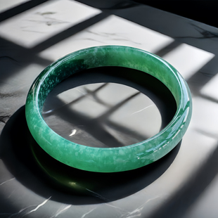 53圈天然A货翡翠手镯28.3时尚女款百搭蓝色黑色双彩暴风雪玉镯子