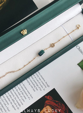 天然碧玺回纹珠招财辟