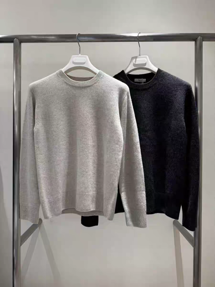 现 韩国东大门masculine25冬季新款简约百搭羊毛羊绒圆领毛衣