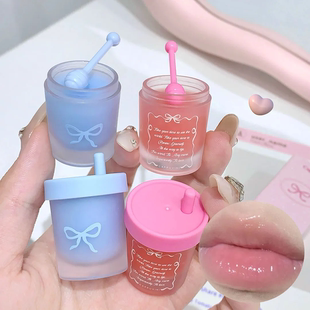 就是这个无色唇膜!嘟嘟修护睡眠唇膜草莓味淡化唇纹滋润锁水保湿