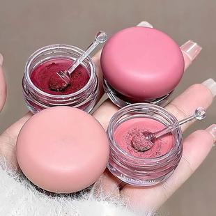 早八必选口红~送小勺罐罐唇泥丝绒哑光唇颊两用雾面素颜唇釉口红