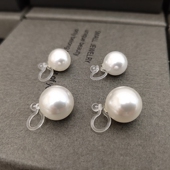 无耳洞女时尚 复古高级感树脂U型耳夹百搭 气质施家珍珠fever同款