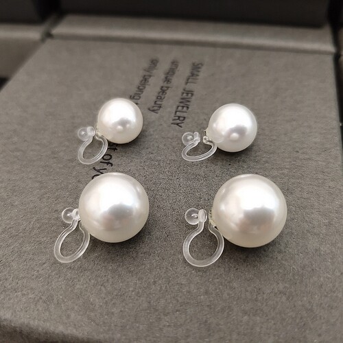 无耳洞女施家珍珠耳夹树脂U型