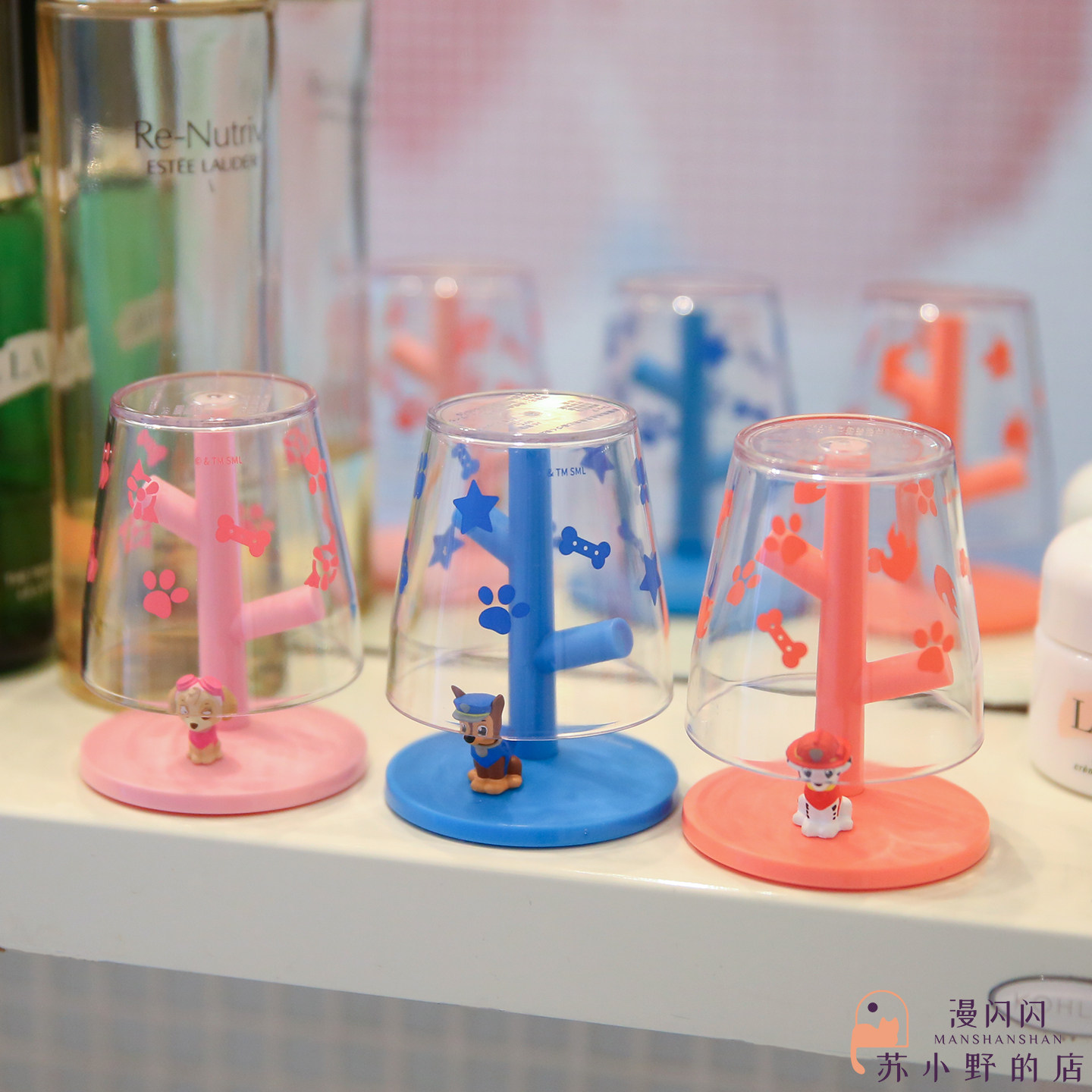 日本正品小狗汪汪队倒置杯支架幼儿童100毫升喝药洗漱口小水杯子,婴童用品,儿童水杯,淘宝优惠券,粉丝福利购,淘宝优惠卷