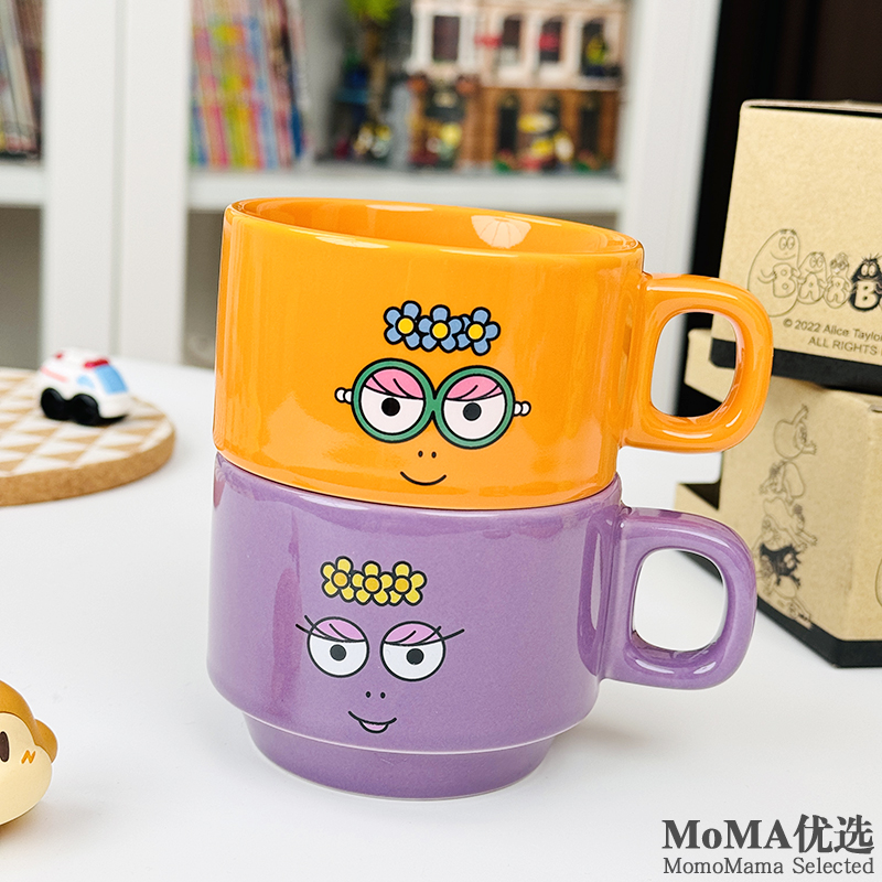 BARBAPAPA巴巴爸爸日式陶瓷水杯