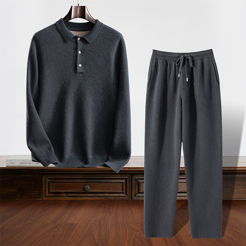 男装秋冬季新款翻领空气层加厚套装双层厚款羊绒羊毛混纺商务休闲,男装,时尚套装,淘宝优惠券,粉丝福利购,淘宝优惠卷