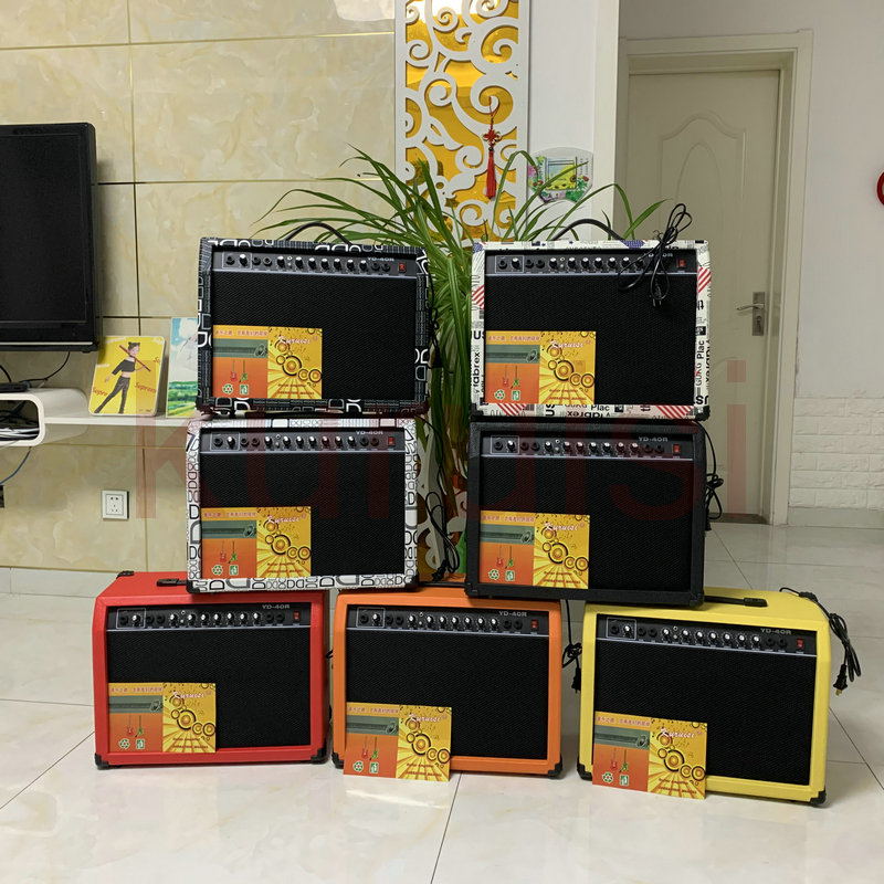40W电吉他音箱40瓦电箱木吉他音箱民谣弹唱音响支持话筒全国包邮