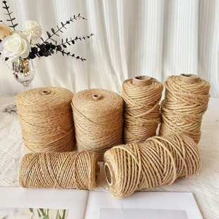 蛋糕围边麻绳烘焙装饰麻绳手工diy天然复古绳猫咪水管吊牌捆绑绳