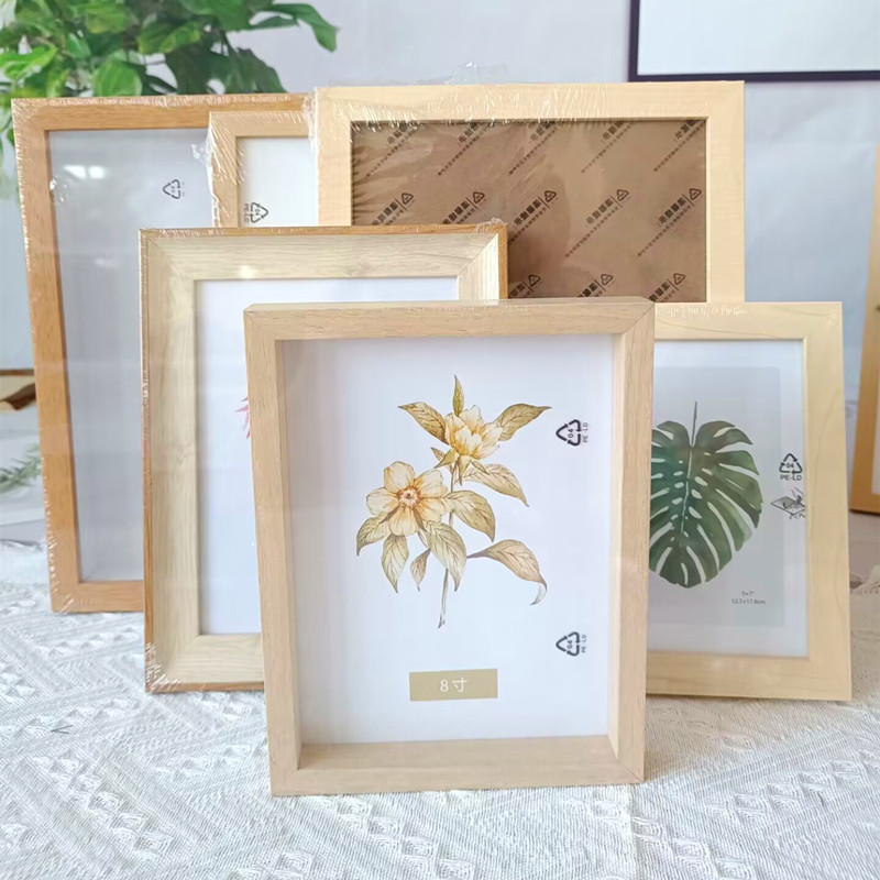 手工diy立体干花相框学生摆台