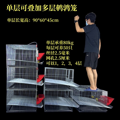 可叠加几层鹌鹑笼大空间