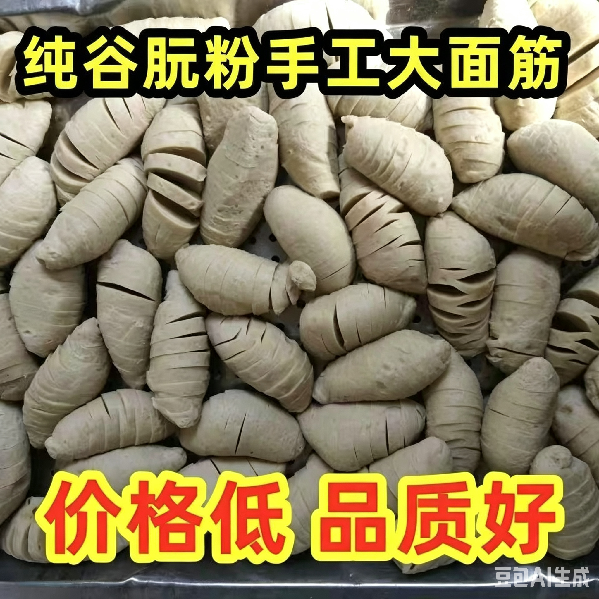 纯手工大面筋烧烤半成品厂家批发