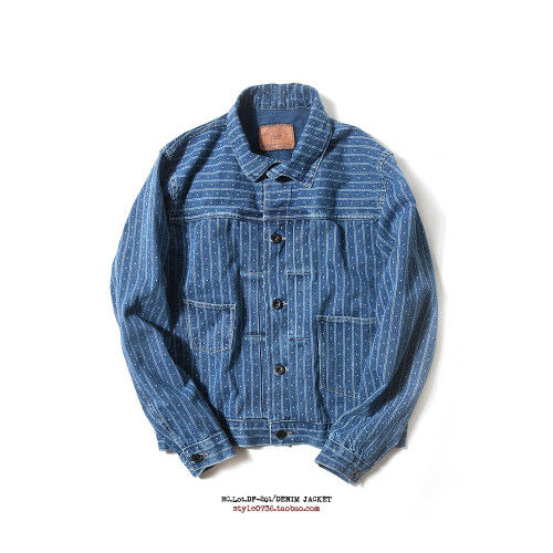 REDCLOUD 赤芸 DF-201 短款夹克 INDIGO 拔染 DENIM JKT 单针缝制