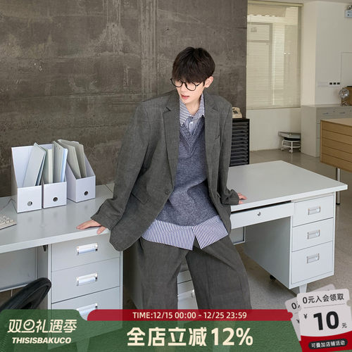 时尚西装套装白口阳秋季