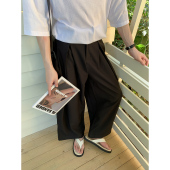 休闲宽松直筒裤 白口阳 西裤 韩风设计感松驰感阔版 男 加百利教堂