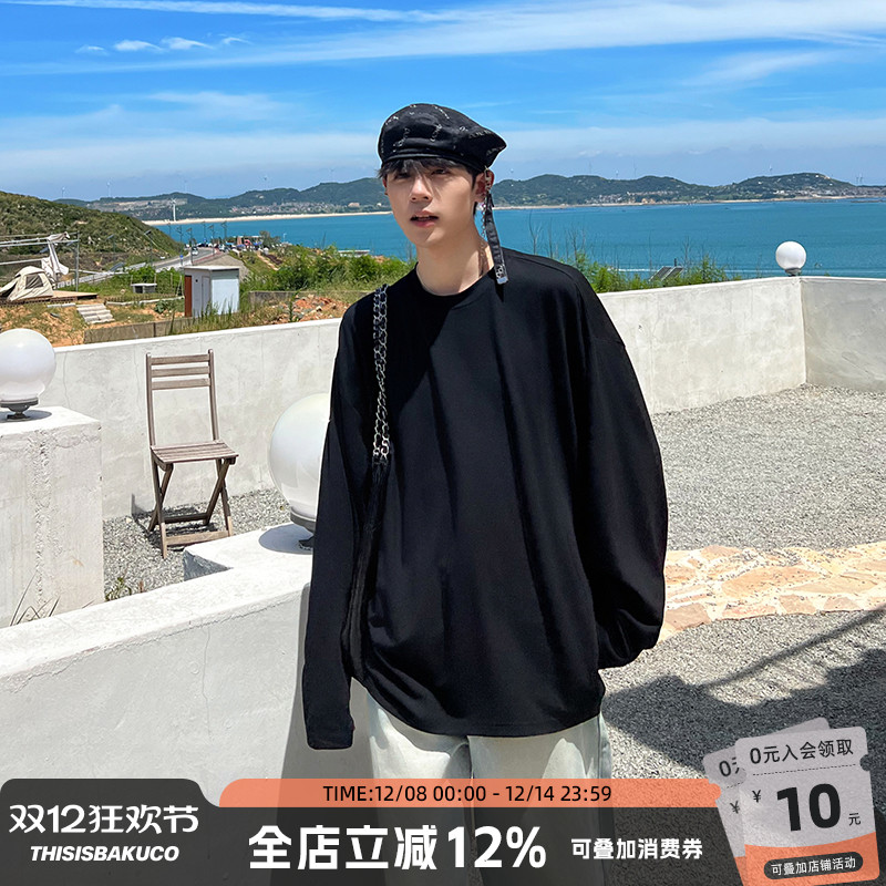 白口阳长袖韩风青年T恤