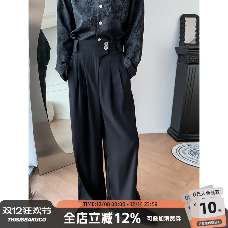 白口阳韩风春秋宽松长裤西裤