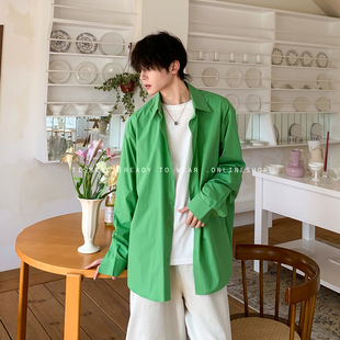 海德堡情书 冰丝薄款 4色可选 衬衫 莱赛尔 多巴胺宽松版 白口阳