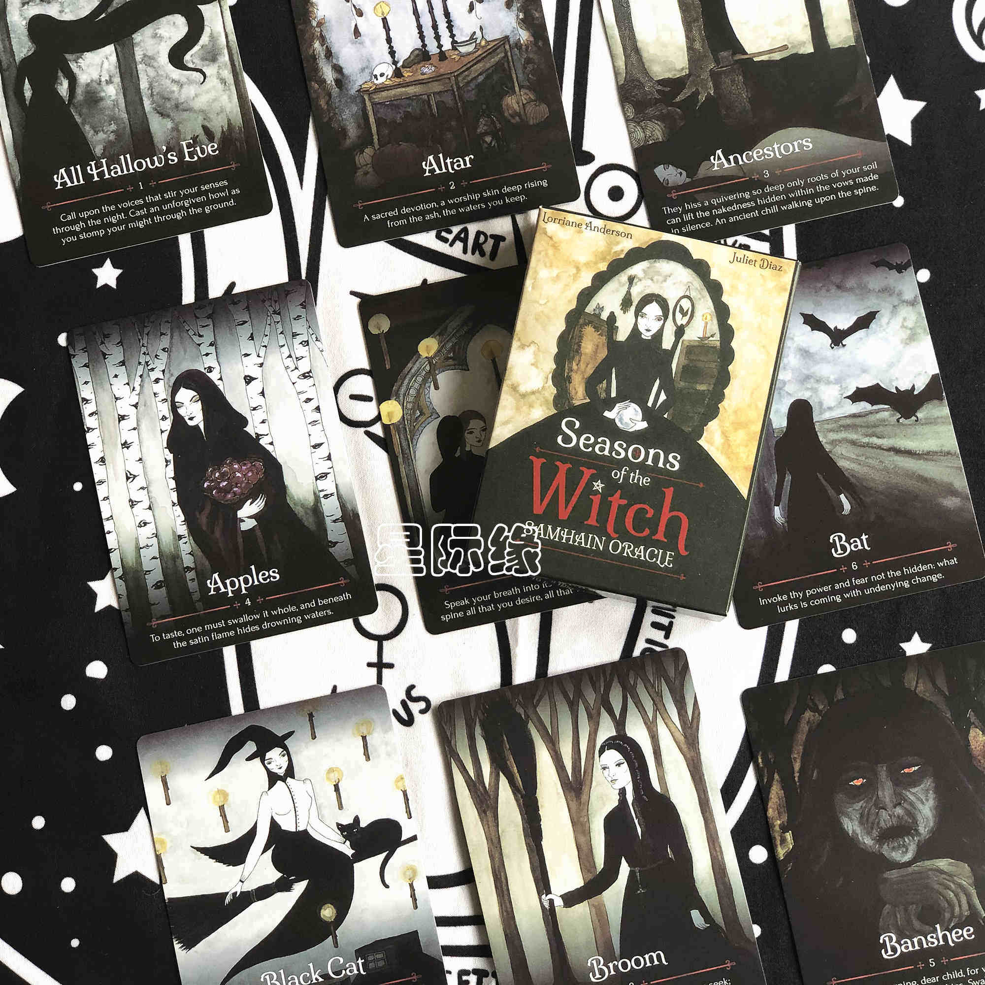 包邮 seasons of the witch samhain oracle四季女w 英文桌游卡牌