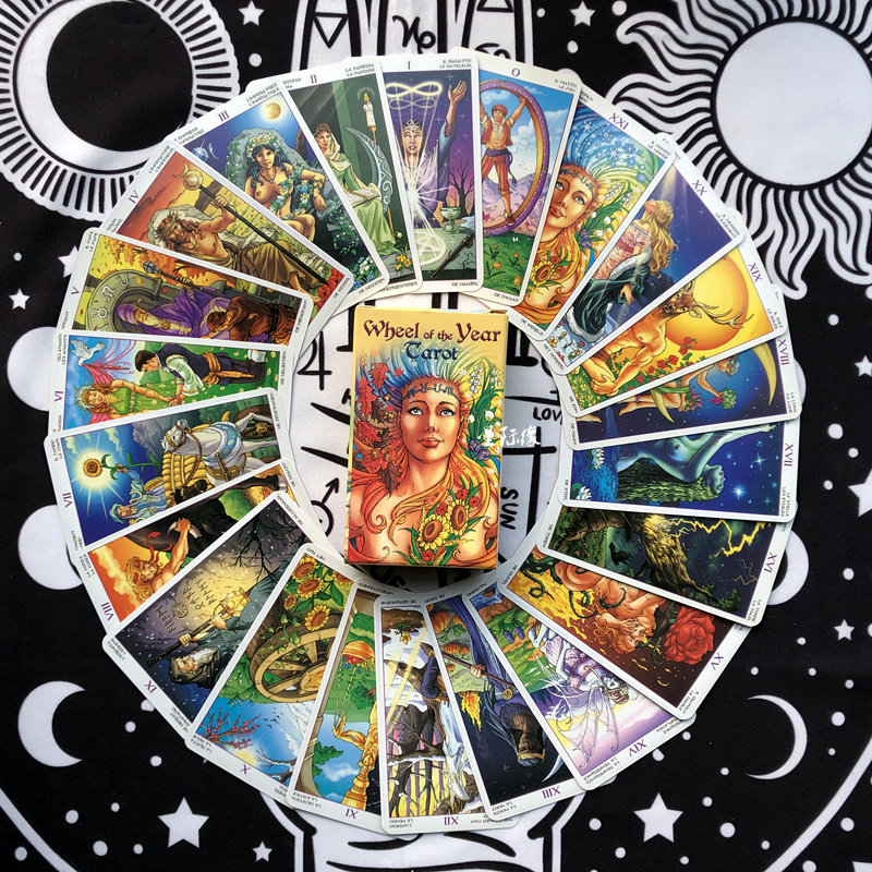 包邮 Wbeel of the year tarot年轮塔罗牌英文定制桌游卡牌