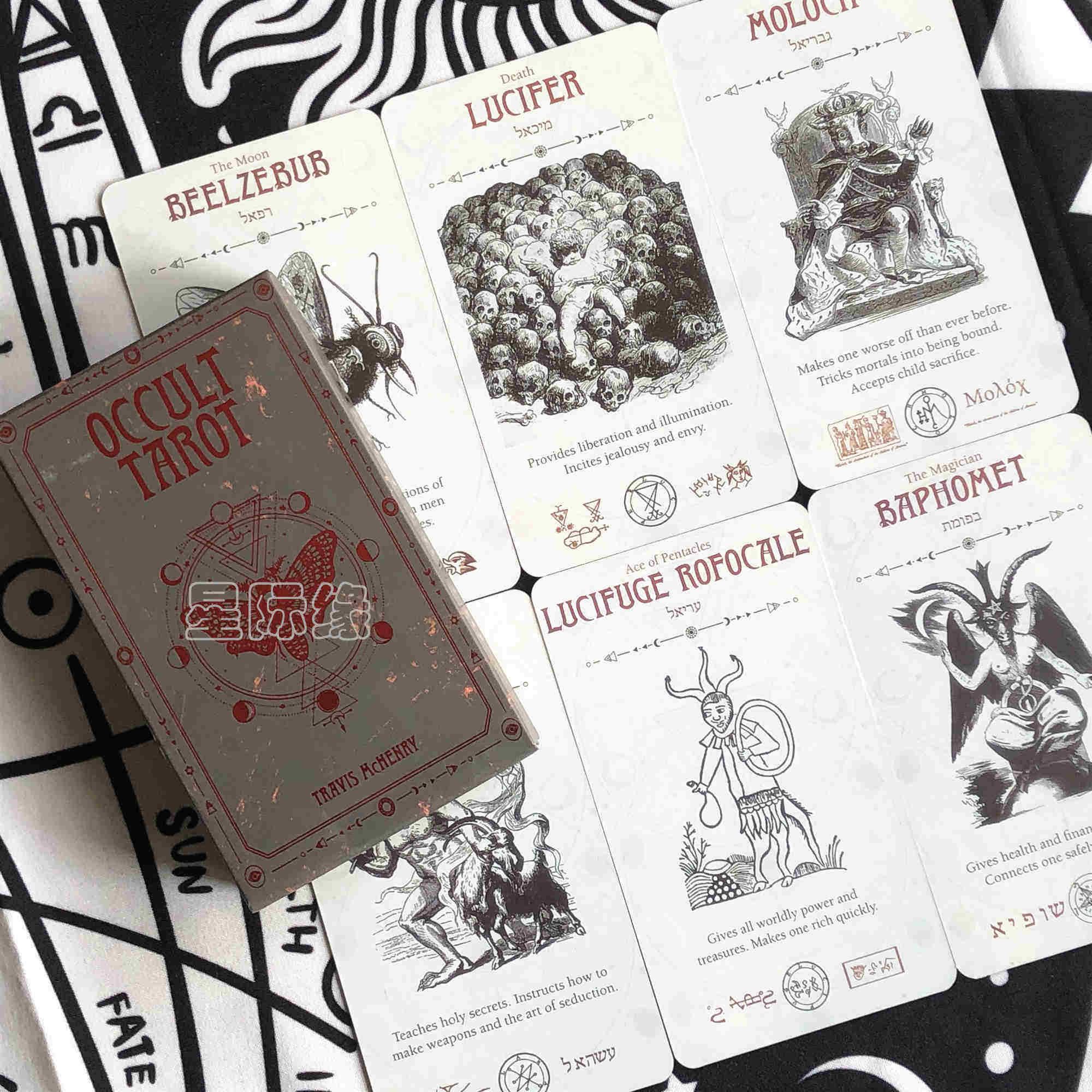 包邮 occult tarot隐秘塔罗牌 英文桌游卡牌 送中文翻译