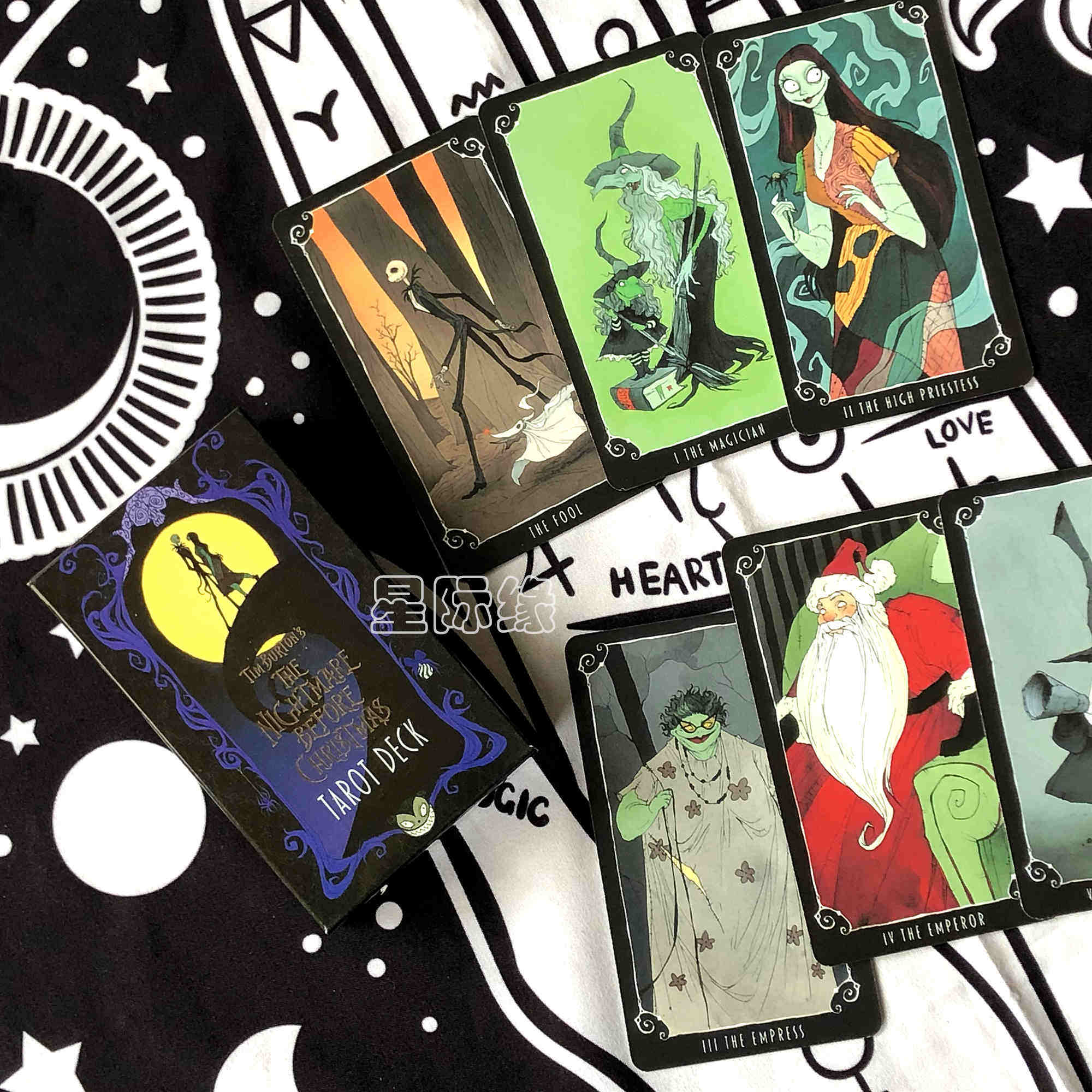 包邮 nightmare before christmas tarot 圣诞前夜的噩梦塔罗牌