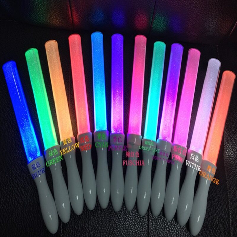 光羽星12色变化打call用动漫演唱会粉丝团应援LED发光棒荧光棒_虎窝淘