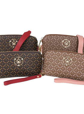 2021新款沙驰手包肩包SX61037-12 SX61039-41链手拿包多功能印花