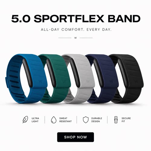 美国直邮WHOOP 5.0 LIFE MG SportFlex 硅胶替换表带运动健身防水