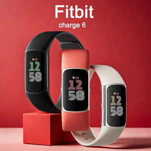 fitbit手环charge 6运动智能血压心率检测手表男士跑步健康睡眠