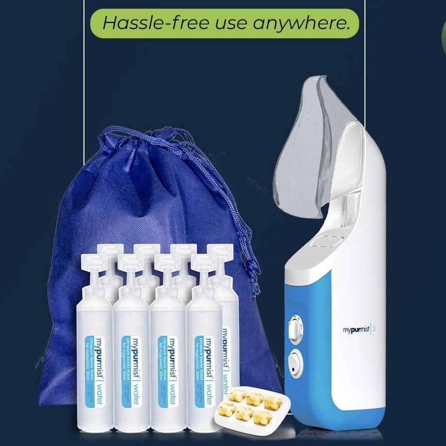 美国直邮Mypurmist蒸汽吸入器超纯手持式个人汽化加湿器无菌温雾