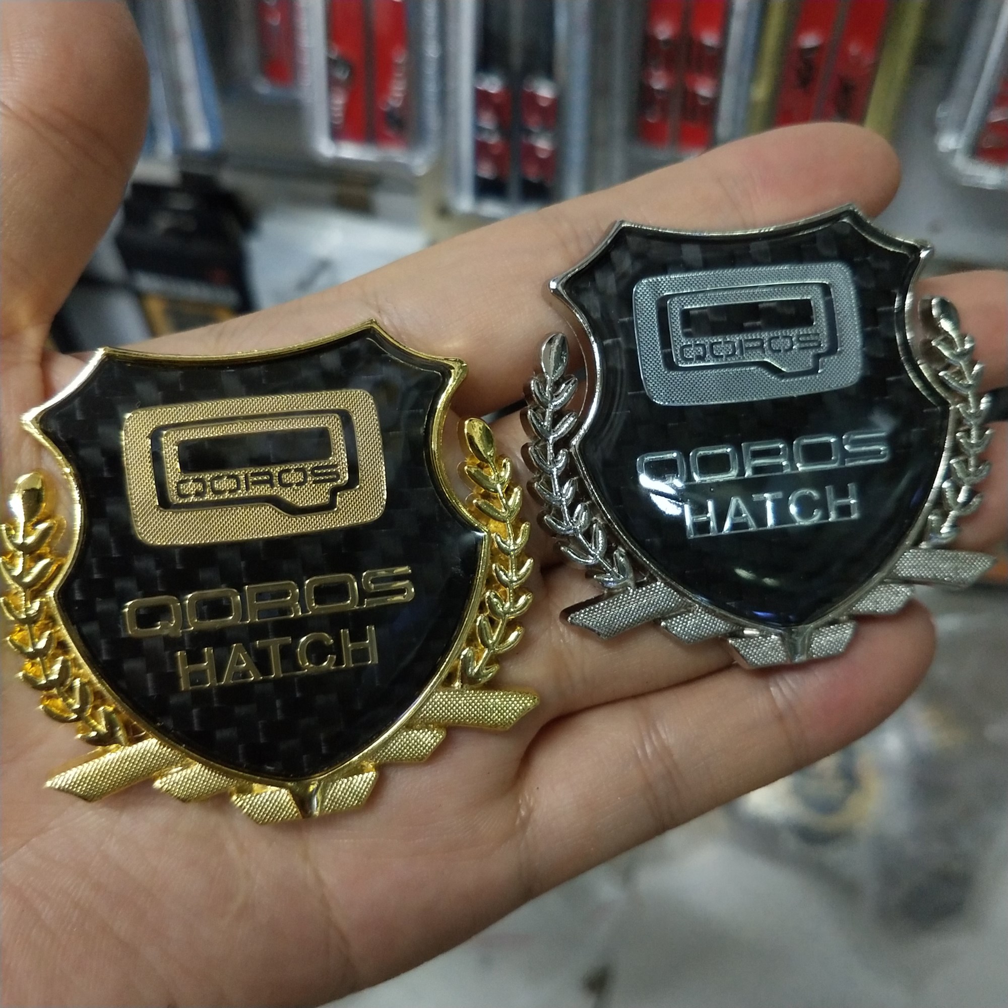 观致3 观致5改装用品 观志汽车装饰贴金属个性车标贴三角玻璃侧标