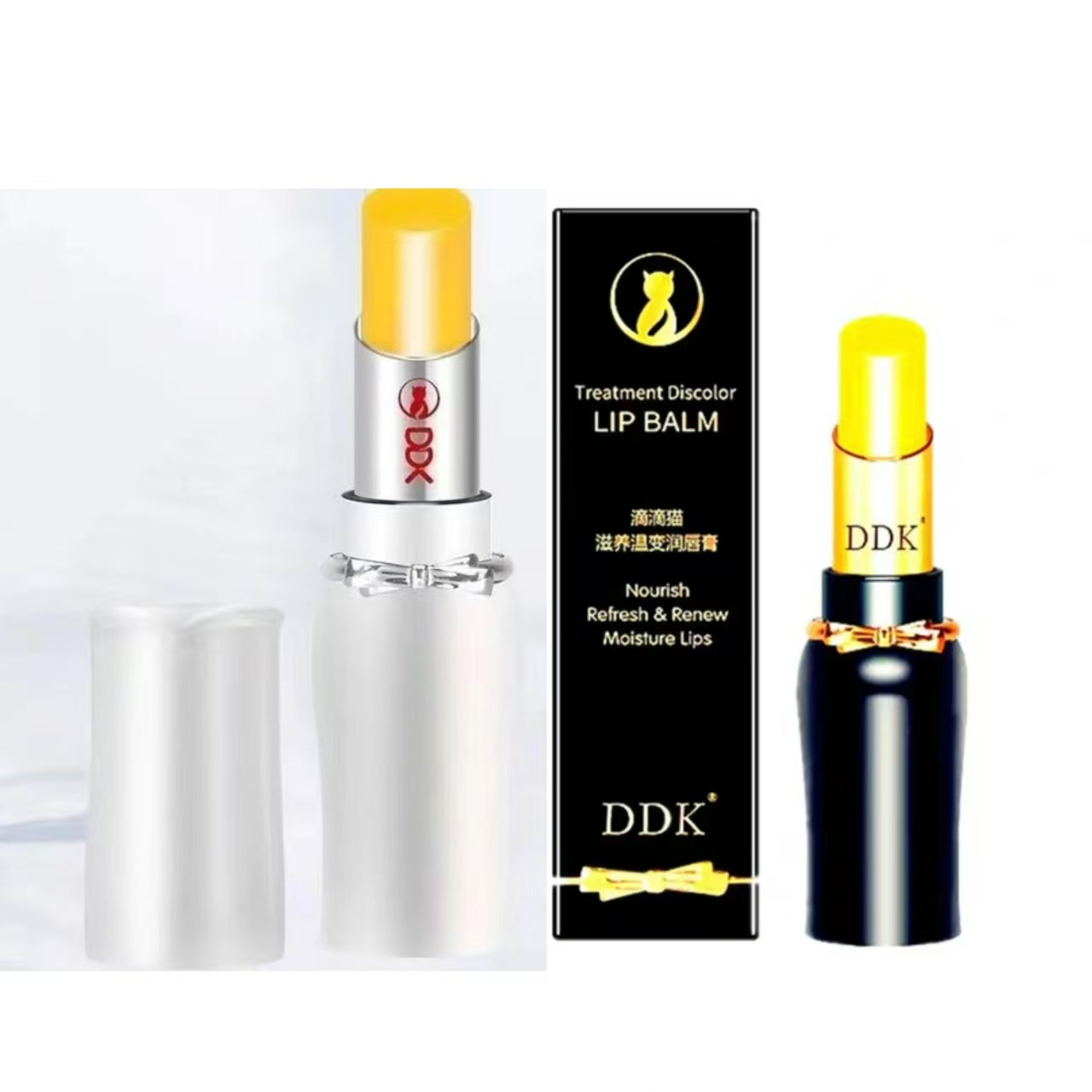 DDK滴滴猫温变唇膏保湿滋润营养口红不脱色千唇万色