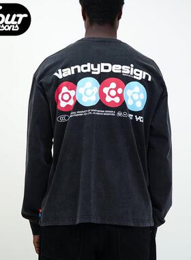【官方正品】VandyThePink 25FW 经典花朵印花长袖T恤 男女同款