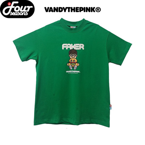 坐姿印花短袖T恤VANDYTHEPINK