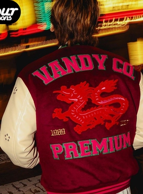 VANDY THEPINK 龙年限定 刺绣字母 棒球服夹克外套【李大奔同款】