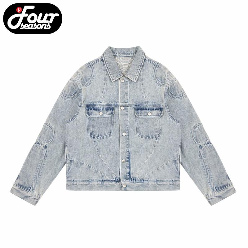 VandyThePink后背印花牛仔外套