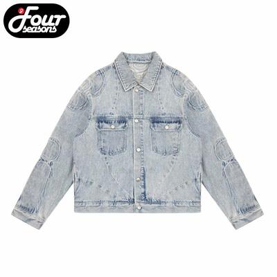 VandyThePink后背印花牛仔外套