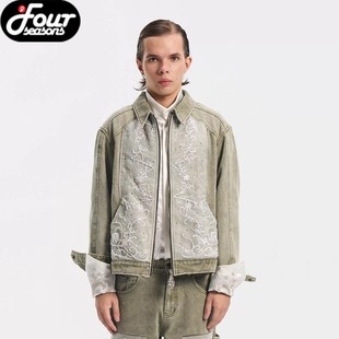 BIRTH OF ROYAL CHILD.BORC 【汪苏泷同款】宫廷刺绣夹克管珠装饰