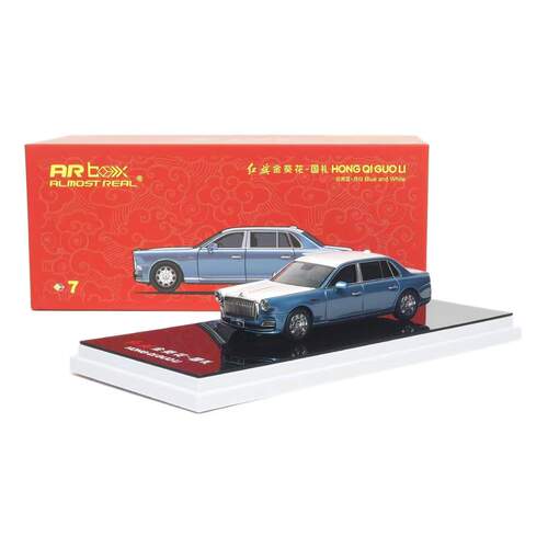 AR Box 1:64 红旗Hongqi 金葵花国礼 U7 合金汽车模型收藏
