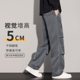 冬季美式复古潮流工装裤伞兵裤男女褶皱设计感阔腿休闲裤3616/p45，男装工装外套，星座223-1（原星座201）