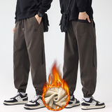 秋冬加绒加厚束脚裤男工装卫裤大码哈伦运动休闲裤3509Rp52常规40，男装休闲裤，星座223-1（原星座201）