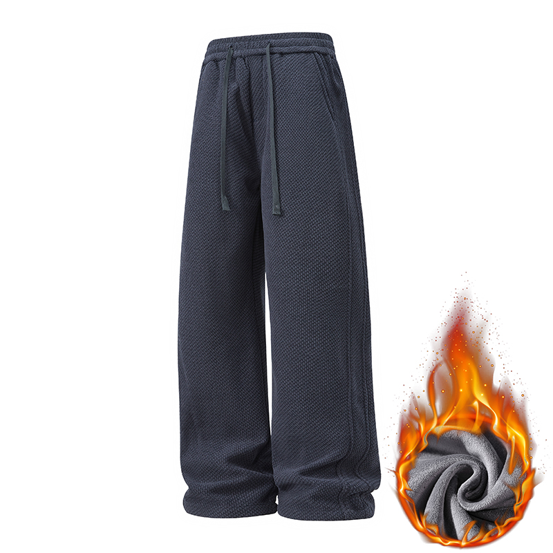 加绒保暖雪尼尔复古运动卫裤男大码宽松垂感休闲长裤子H806R特p45，男装休闲裤，星座223-1（原星座201）