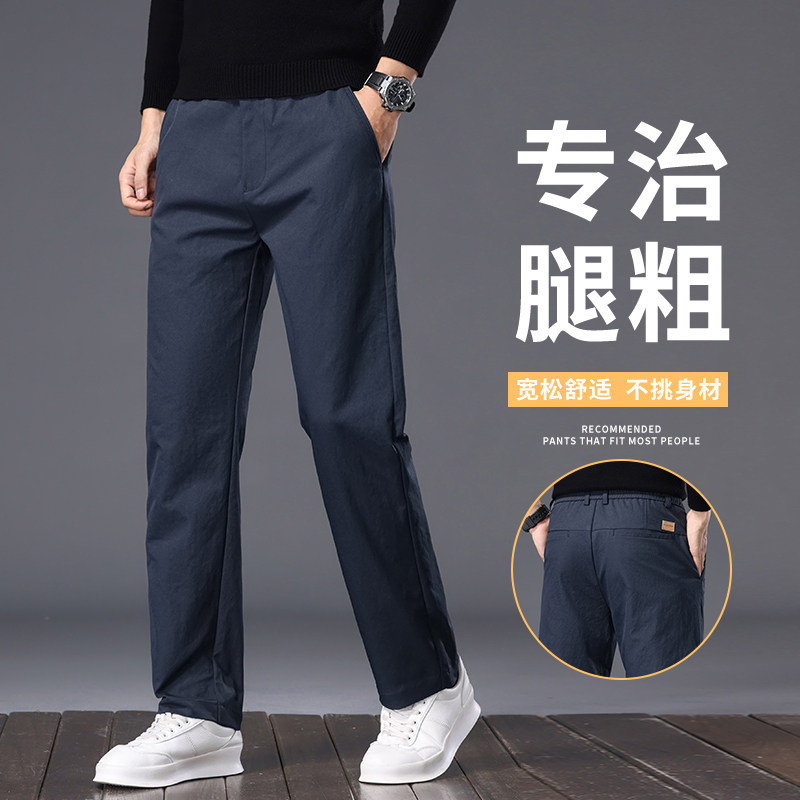 四季款商务休闲裤男韩版修身百搭直筒西裤高级感大码长裤6985/p30,男装西裤,星座223-1（原星座201）