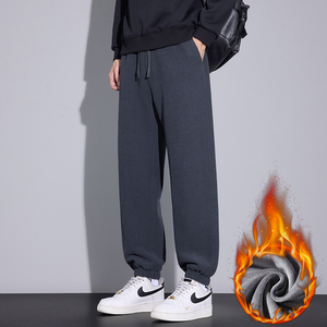 冬季加絨潮牌休閑衛(wèi)褲男肌理燈芯絨人字紋束腳褲 H888R/p47常規(guī)40圖片