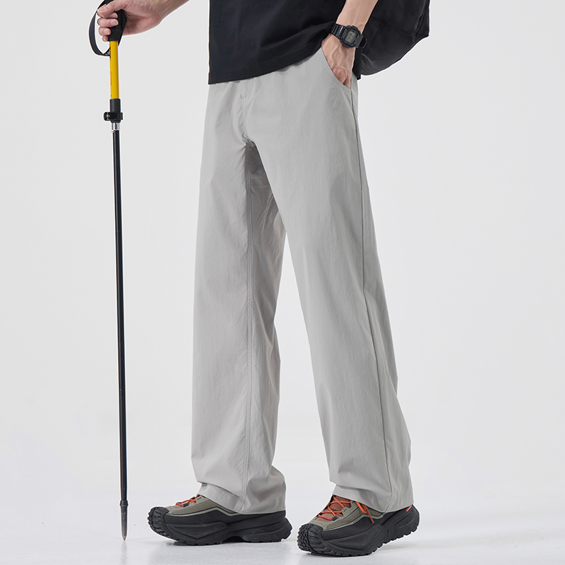 夏季垂感山本裤速干运动冲锋裤阔腿裤男休闲裤空调冰丝裤k632/p35，男装休闲裤，星座223-1（原星座201）